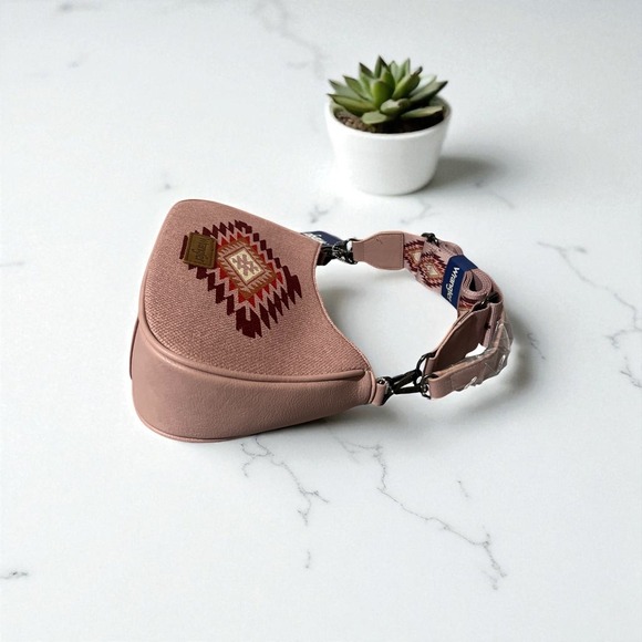 Wrangler Aztec Embroidered Shoulder Bag Hobo Purse Ethnic Western - Picture 6 of 11